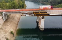 Il varo del ponte, avvenuto meno di un anno dopo l’inizio dei lavori
