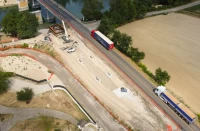 Il varo del ponte, avvenuto meno di un anno dopo l’inizio dei lavori