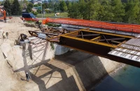Il varo del ponte, avvenuto meno di un anno dopo l’inizio dei lavori