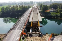 Il varo del ponte, avvenuto meno di un anno dopo l’inizio dei lavori