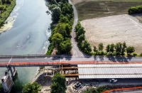 Il varo del ponte, avvenuto meno di un anno dopo l’inizio dei lavori